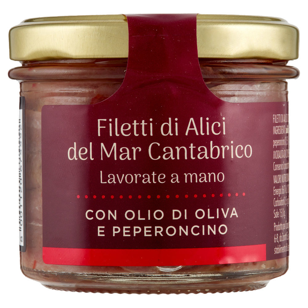 FILETTI DI ALICI DEL CANTABRICO C/PEPERONCINO FIOR FIORE COOP VV G 110 - 3