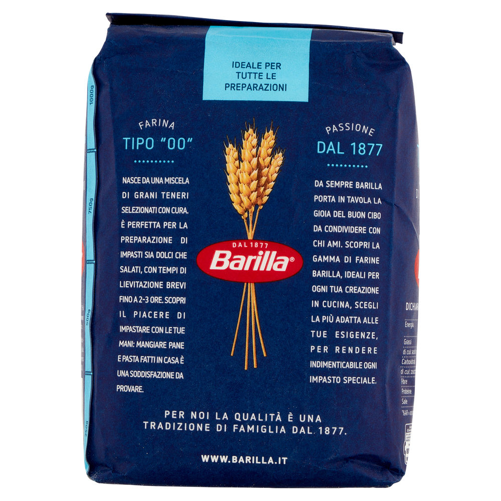 FARINA TIPO 00 DI GRANO TENERO BARILLA SACCHETTO  KG.1 - 1