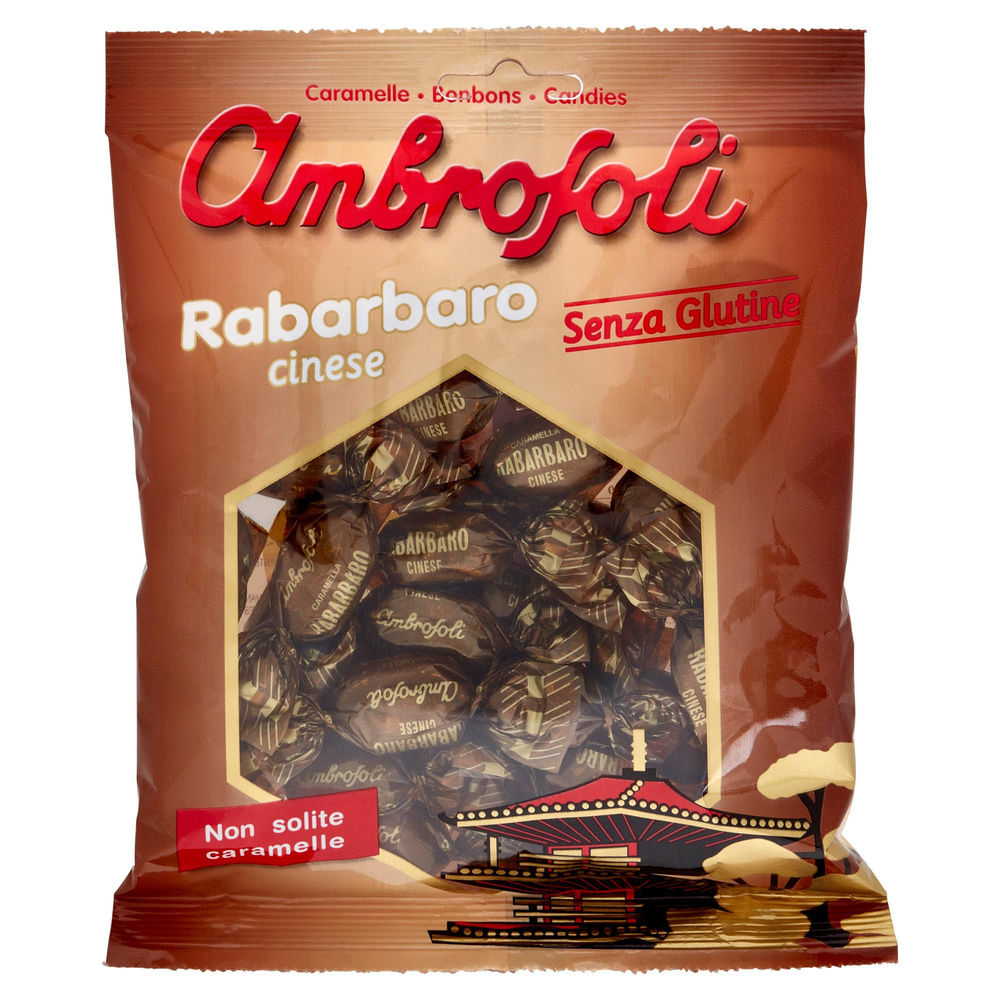 CARAMELLE AMBROSOLI AL RABARBARO CINESE SACC.G.150 - 2