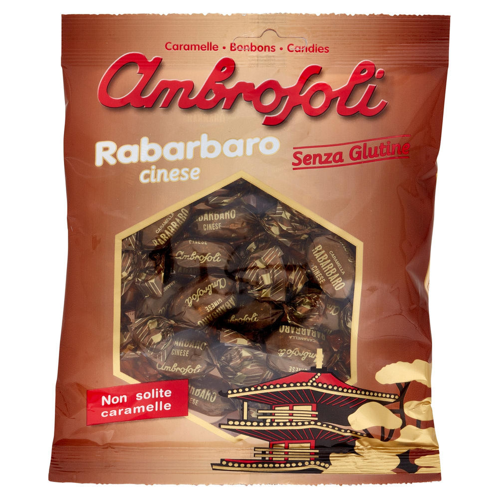 CARAMELLE AMBROSOLI AL RABARBARO CINESE SACC.G.150 - 3