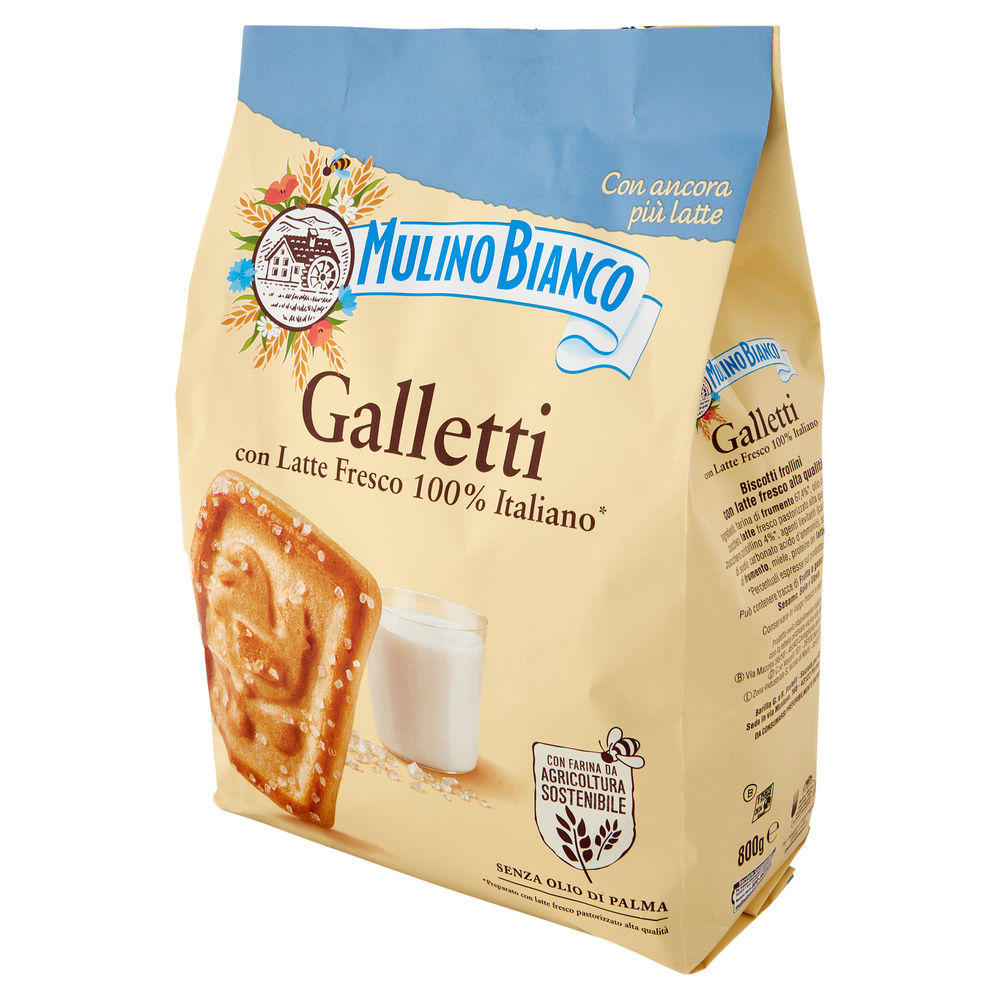 BISCOTTI GALLETTI MULINO BIANCO BARILLA SACCHETTO G 800 - 8