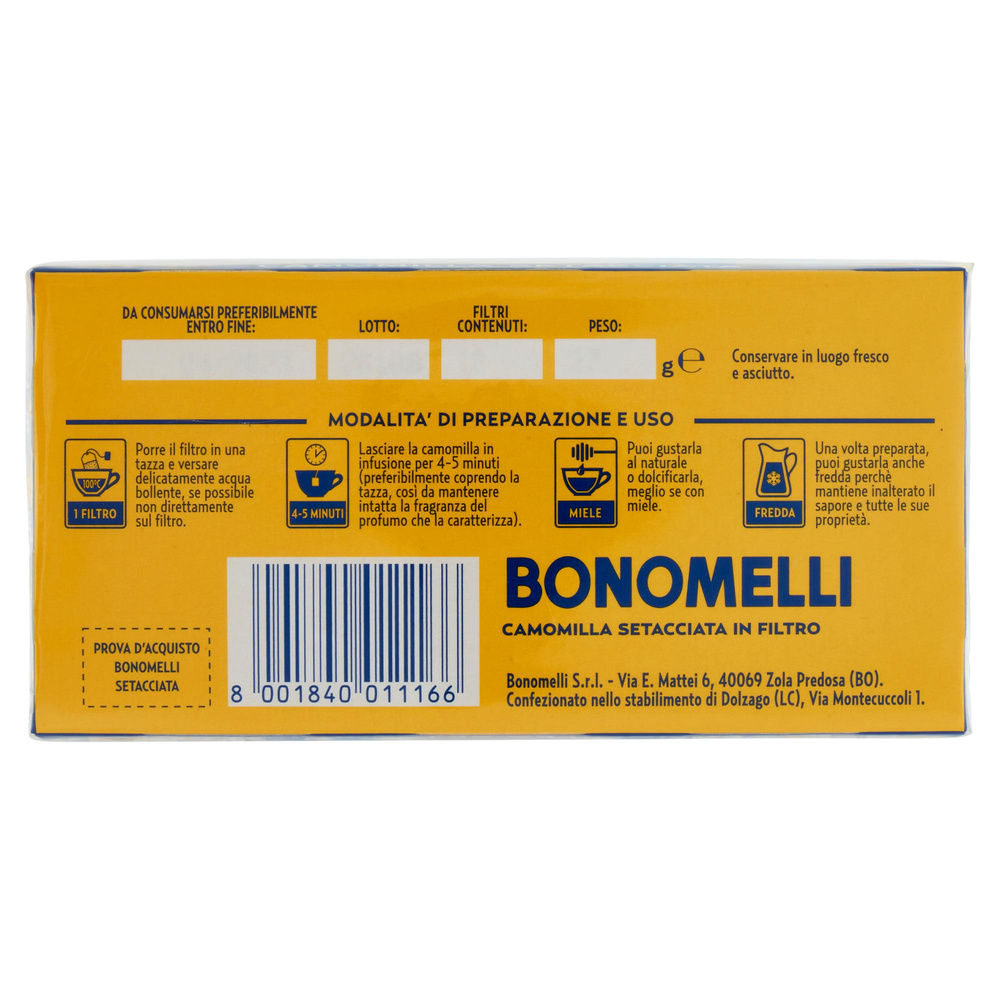 CAMOMILLA BONOMELLI SETACCIATA 18 FILTRI G 27 - 3