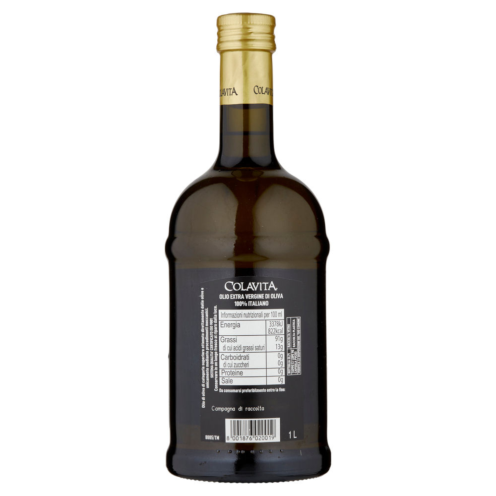 OLIO EXTRAVERGINE OLIVA COLAVITA 100% ITALIANO BTG. LT.1 - 1