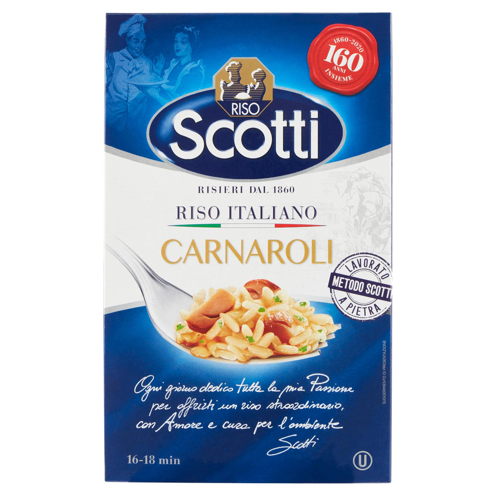 Riso carnaroli scotti s/v ast. kg.1