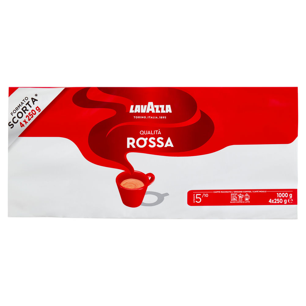 CAFFE' LAVAZZA QUALITA' ROSSA MACINATO INC.G 250X4 - 0