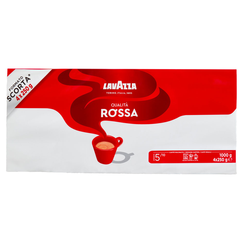 CAFFE' LAVAZZA QUALITA' ROSSA MACINATO INC.G 250X4 - 7