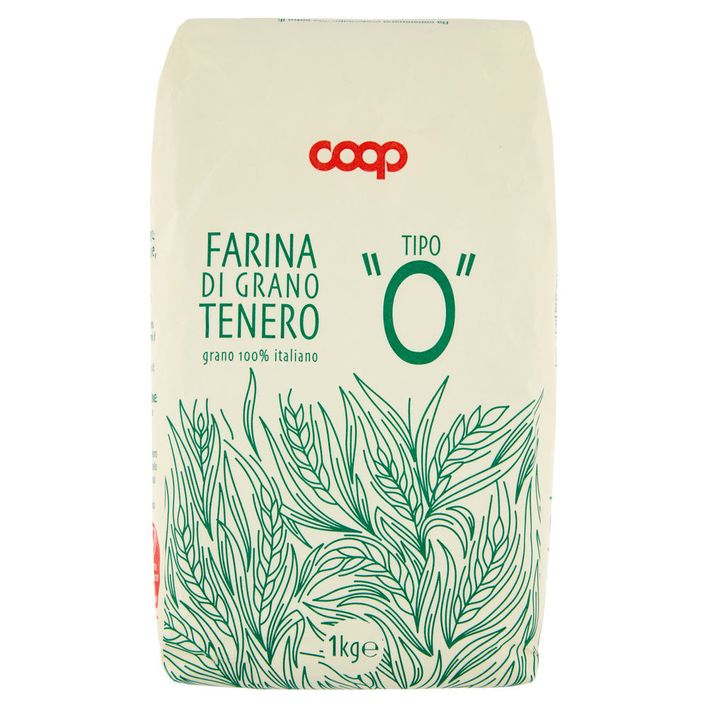 FARINA DI GRANO TENERO TIPO 0 COOP 100% ITA KG.1 - 4