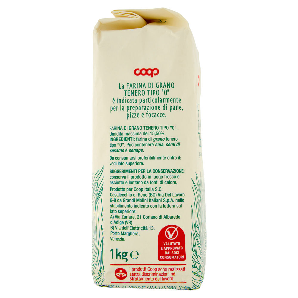 FARINA DI GRANO TENERO TIPO 0 COOP 100% ITA KG.1 - 5