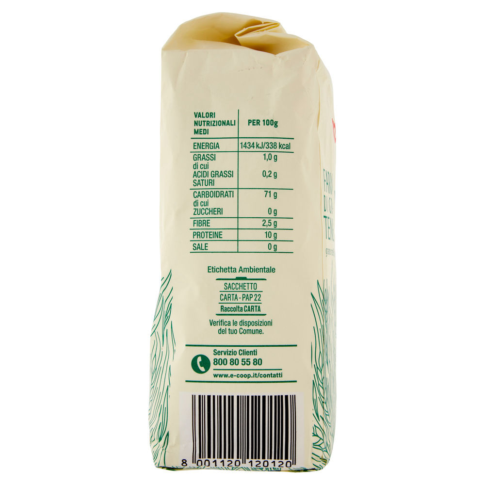 FARINA DI GRANO TENERO TIPO 0 COOP 100% ITA KG.1 - 6