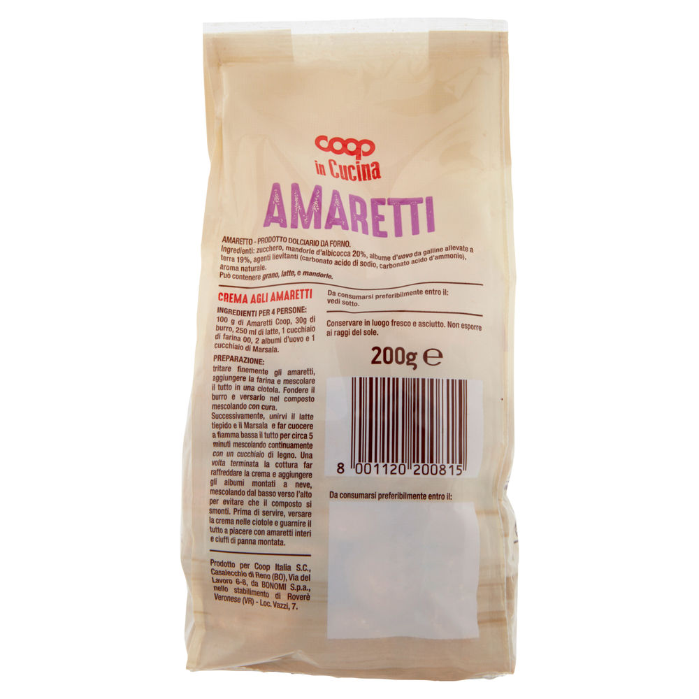 BISCOTTI AMARETTI COOP G 200 - 1