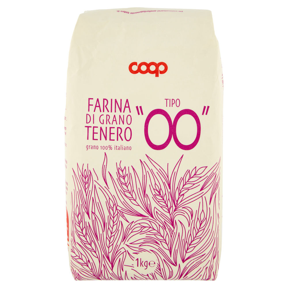 FARINA DI GRANO TENERO TIPO 00 COOP 100%ITA KG.1 - 3