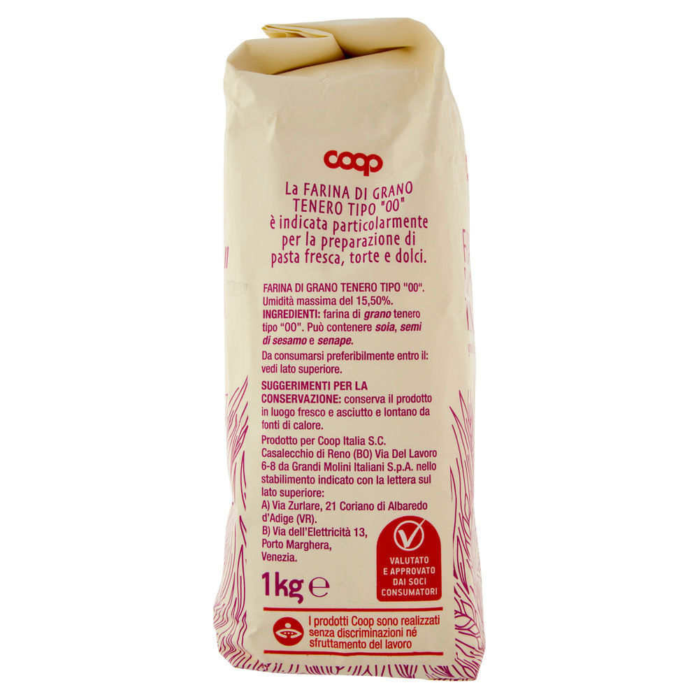 FARINA DI GRANO TENERO TIPO 00 COOP 100%ITA KG.1 - 5