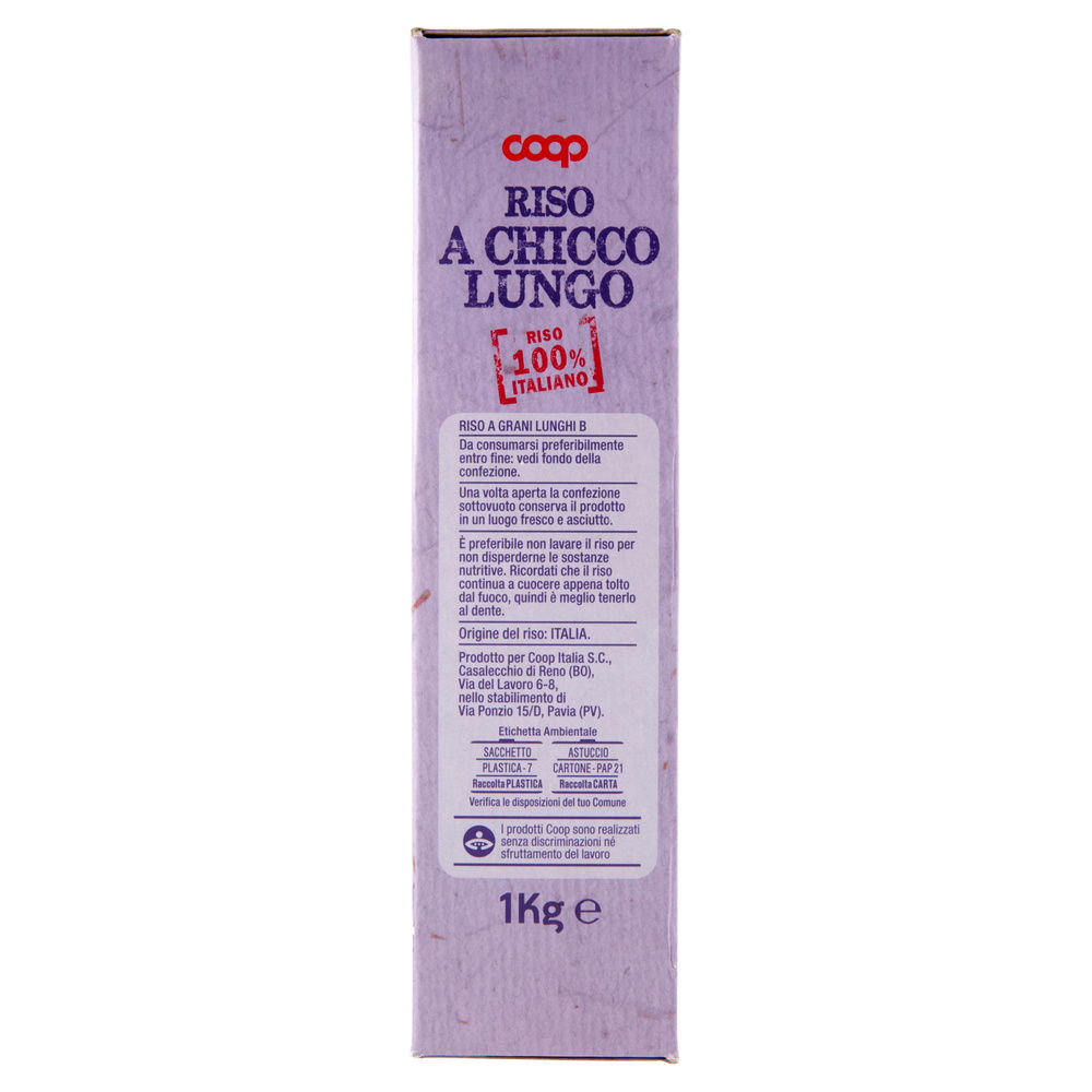 RISO A CHICCO LUNGO B COOP SOTTOVUOTO KG 1 - 3