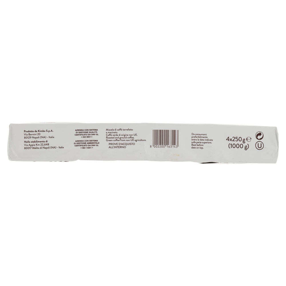CAFFE'' KIMBO MACINATO FRESCO  MPK. G 250X4 - 6