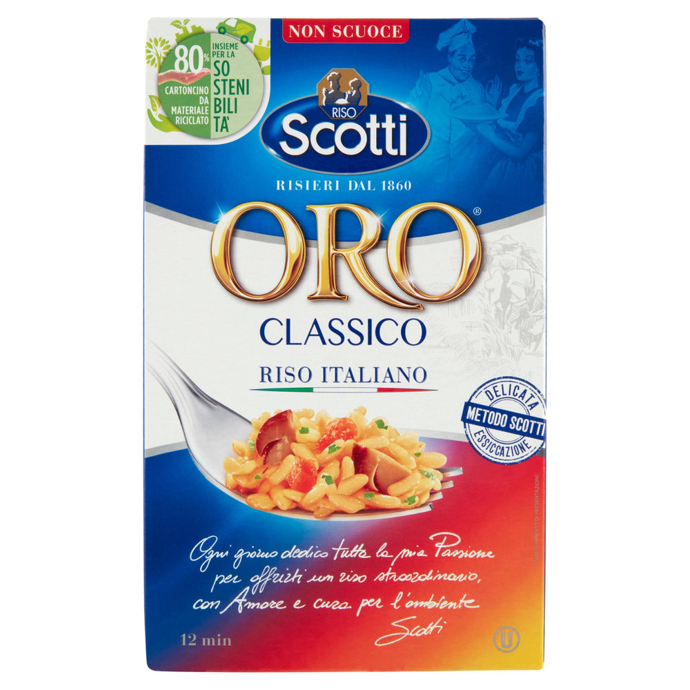 Riso scotti oro classico per risotti s/v kg.1