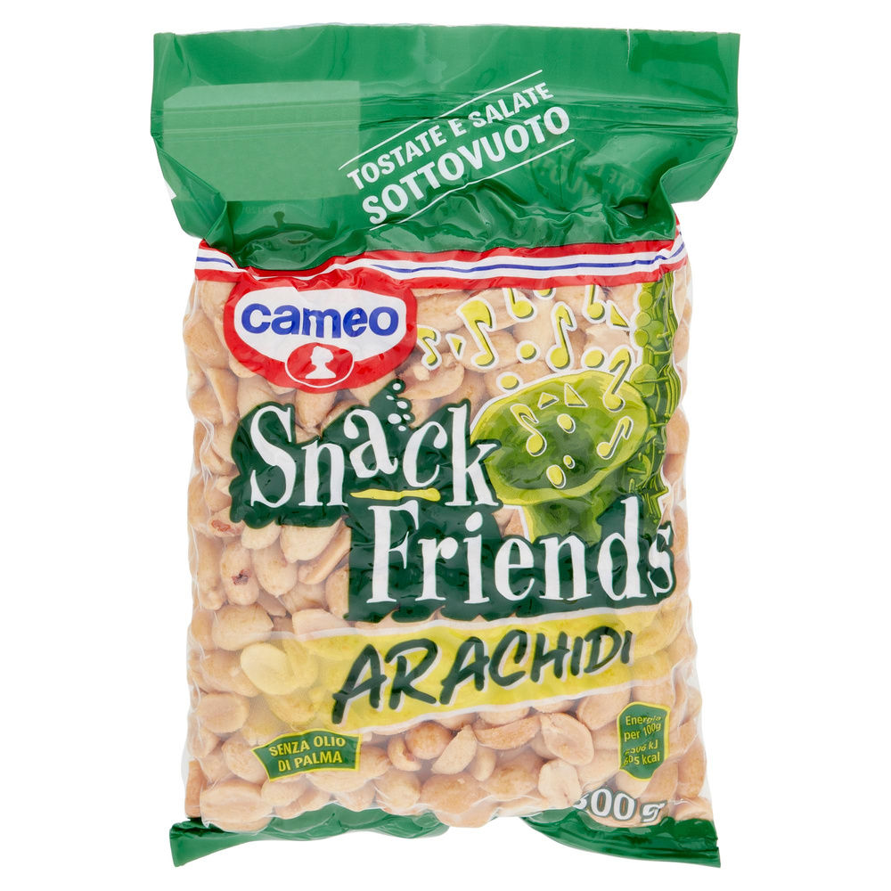 ARACHIDI SNACK FRIENDS CAMEO S/V TOSTATE E SALATE BS. G 300 - 7