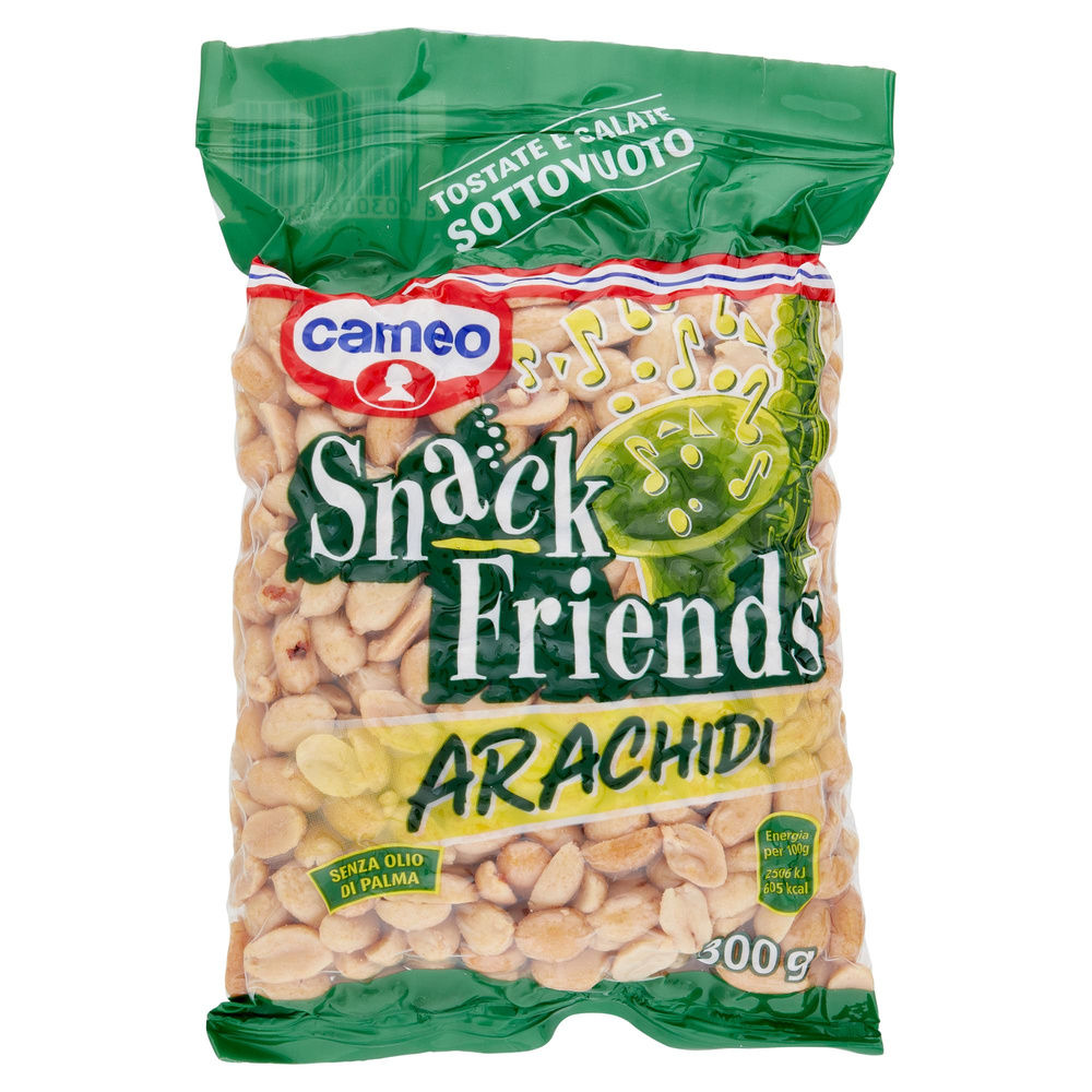 ARACHIDI SNACK FRIENDS CAMEO S/V TOSTATE E SALATE BS. G 300 - 2