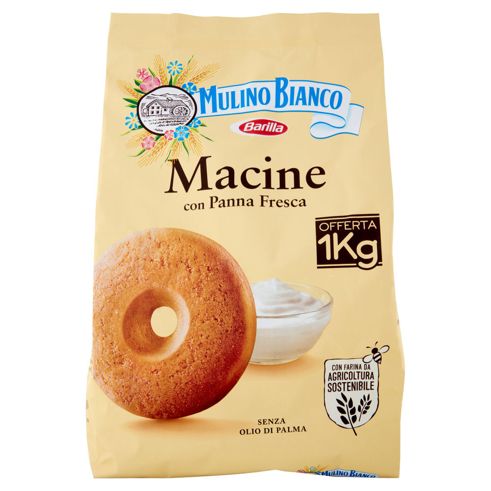 BISCOTTI MACINE MULINO BIANCO BARILLA SACCHETTO  KG.1 - 1