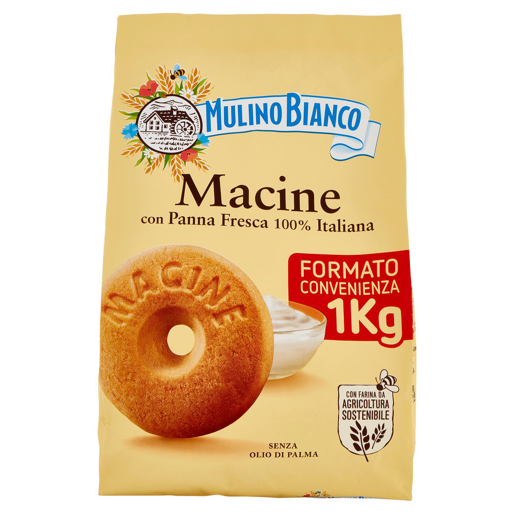 BISCOTTI MACINE MULINO BIANCO BARILLA SACCHETTO  KG.1 - 0