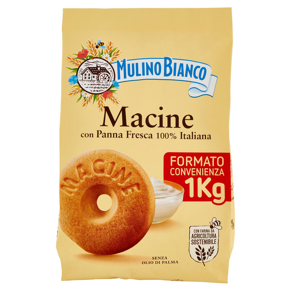 BISCOTTI MACINE MULINO BIANCO BARILLA SACCHETTO  KG.1 - 10