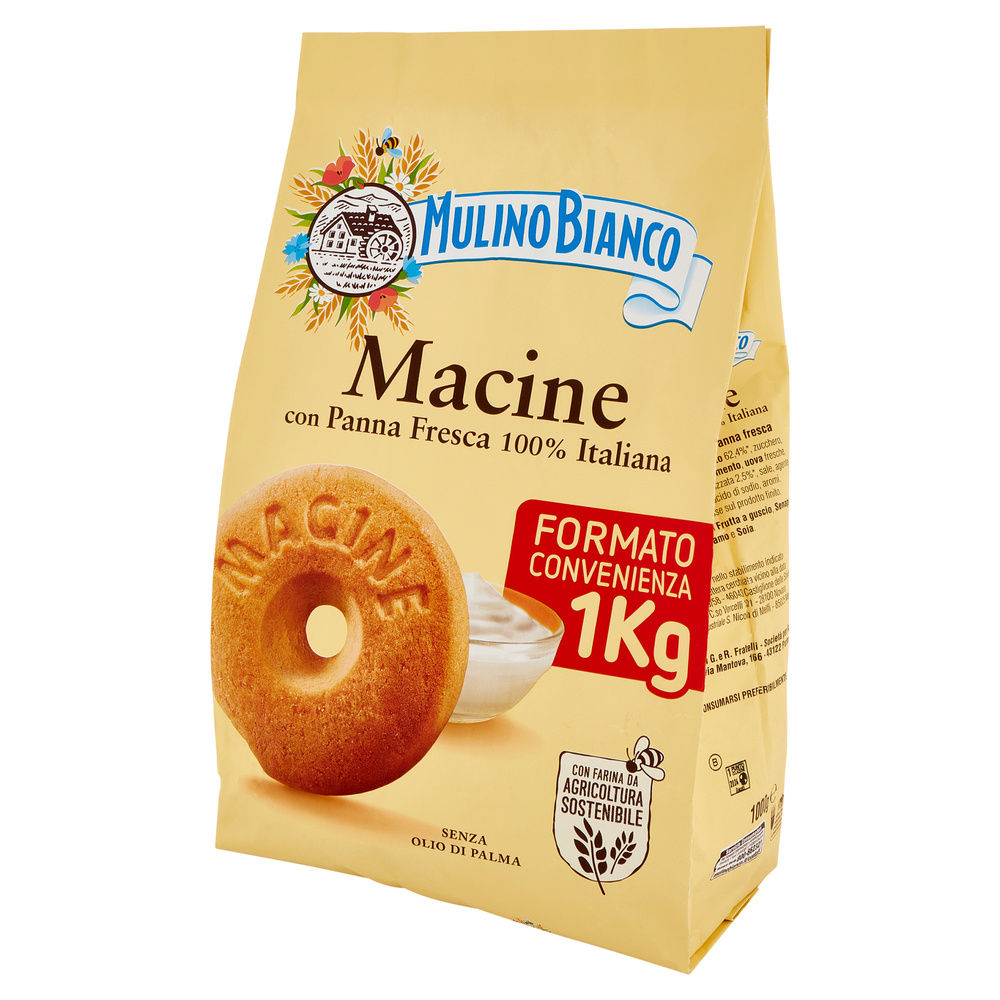 BISCOTTI MACINE MULINO BIANCO BARILLA SACCHETTO  KG.1 - 16