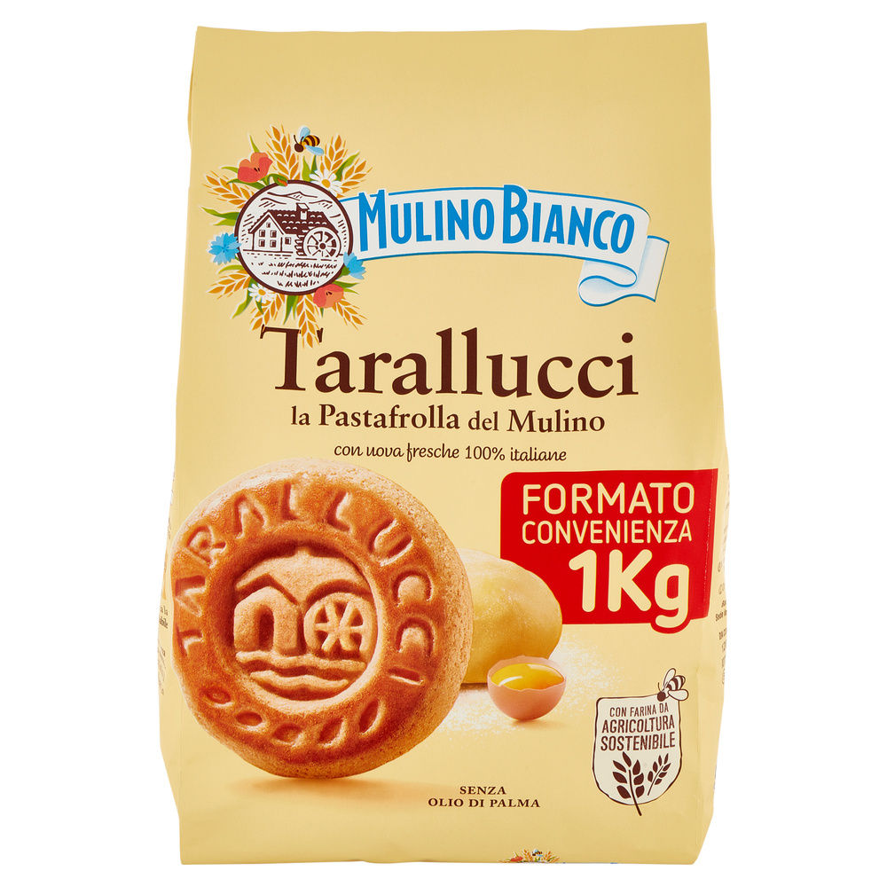 BISCOTTI TARALLUCCI MULINO BIANCO BARILLA SACCHETTO KG.1 - 10