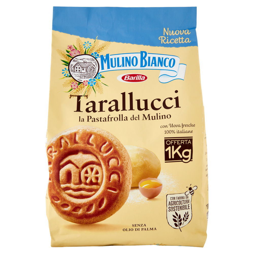BISCOTTI TARALLUCCI MULINO BIANCO BARILLA SACCHETTO KG.1 - 1