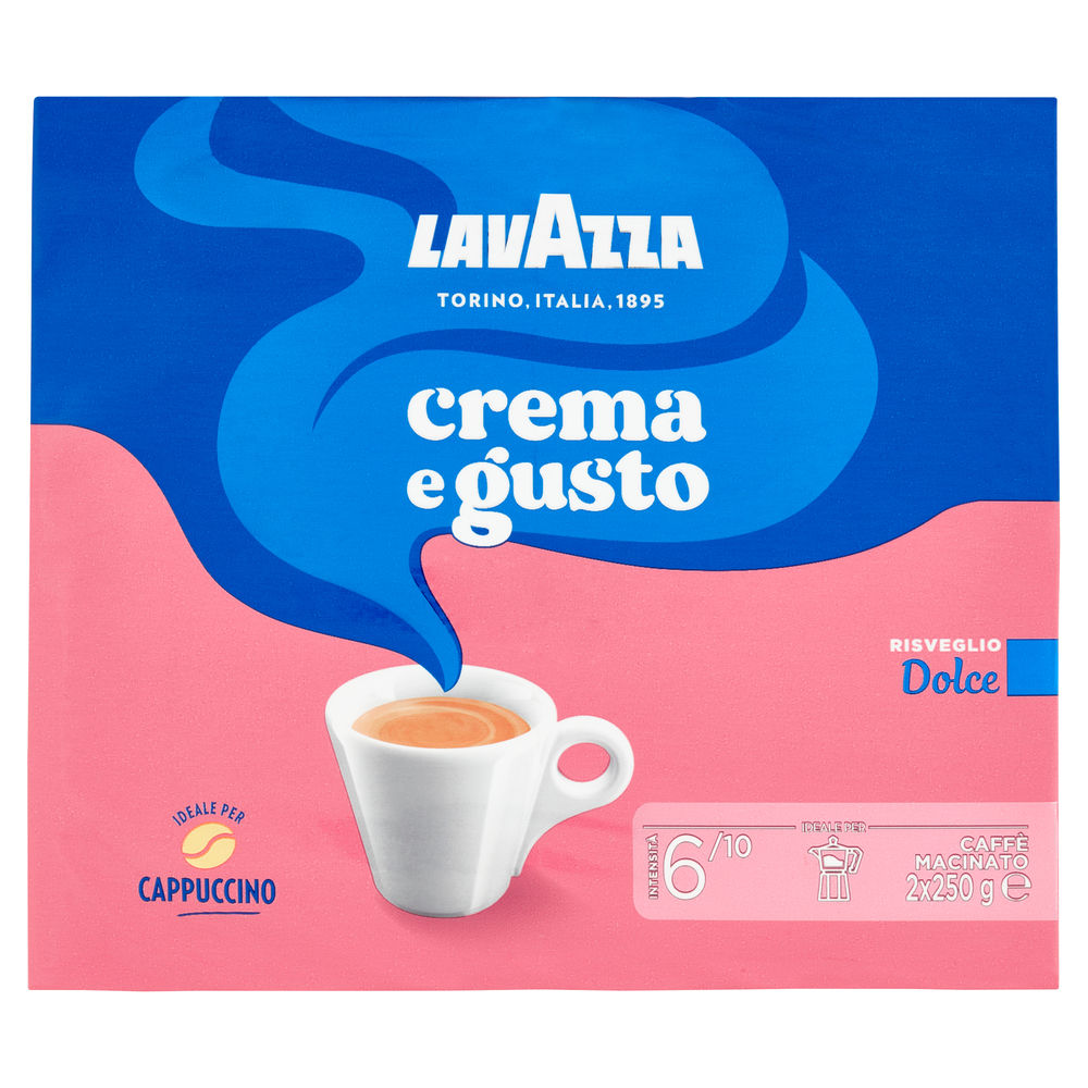 Caffe'lavazza crema e gusto dolce mac.inc.g 250x2