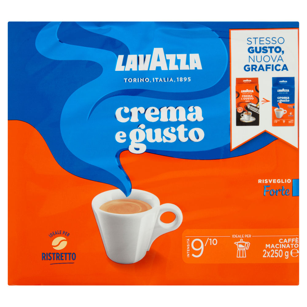 CAFFE' LAVAZZA CREMA & GUSTO FORTE MAC.G 250X2 - 0