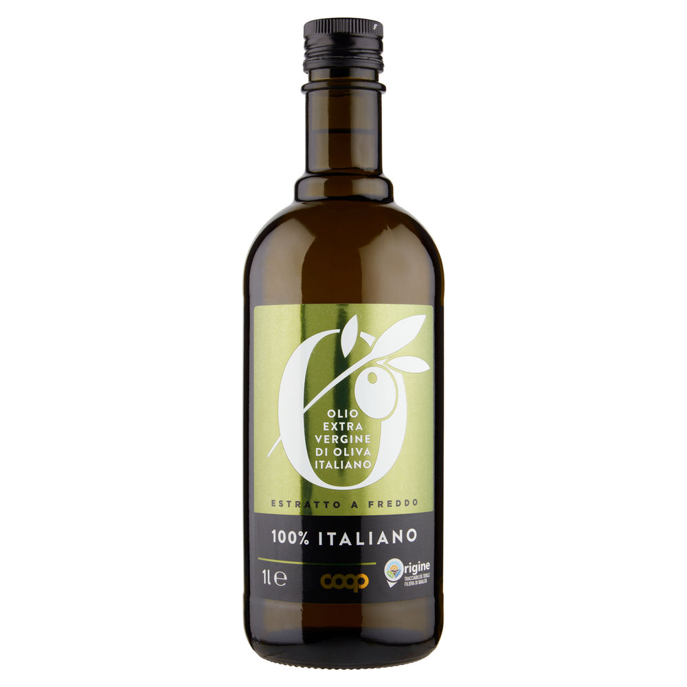 Olio extravergine 100% italiano origine coop btg l1