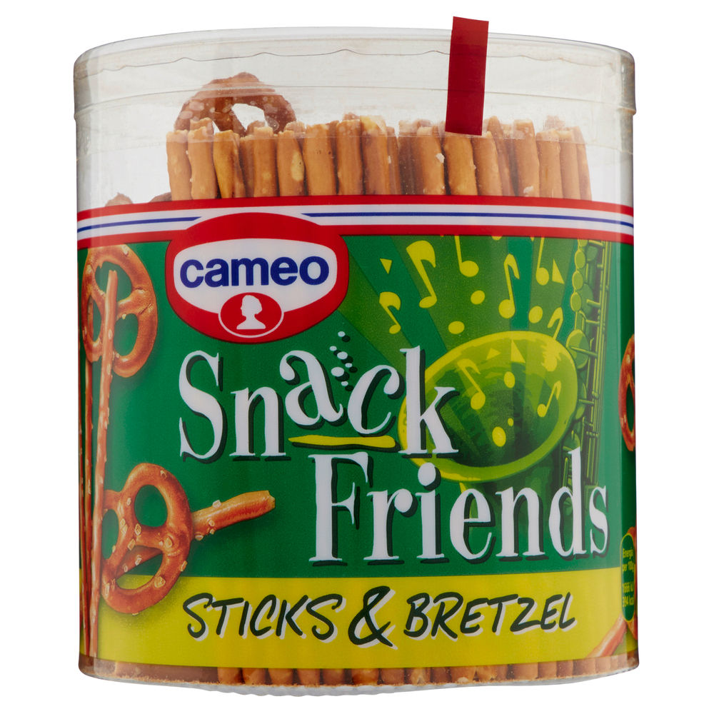 Salatini  stick e bretzel snack friends cameo barattolo g 300