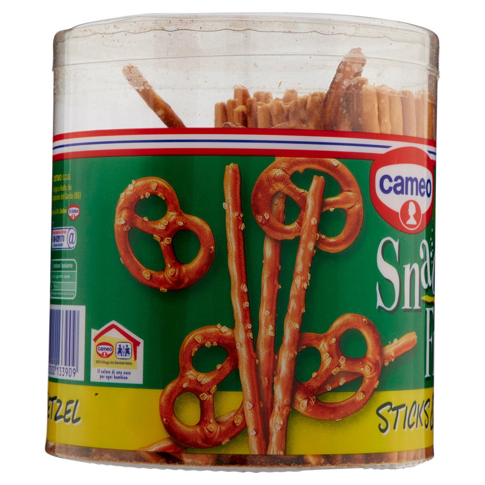 SALATINI  STICK E BRETZEL SNACK FRIENDS CAMEO BARATTOLO G 300 - 5