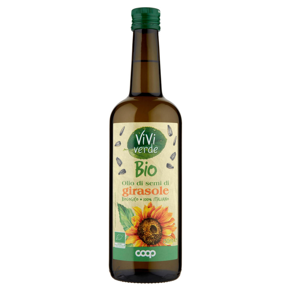 OLIO DI GIRASOLE BIO VIVIVERDE 100% ITALIANO COOP ML 750 - 0