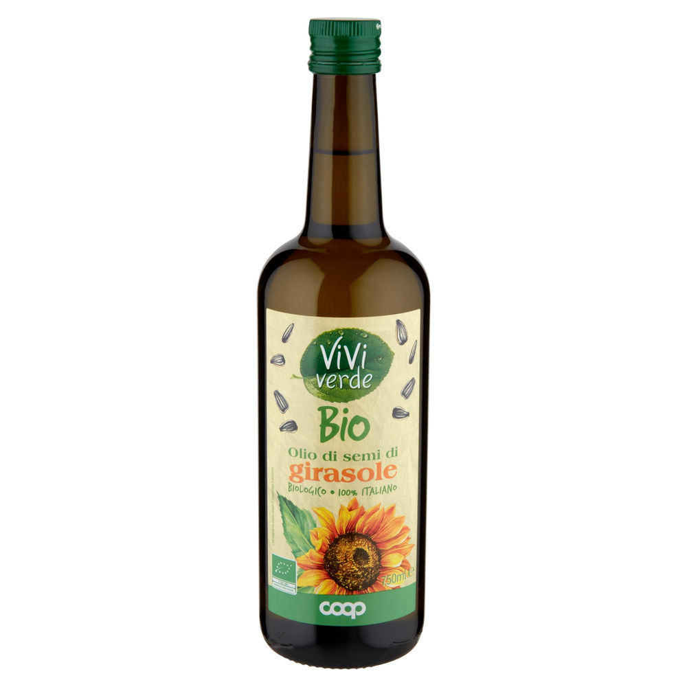 OLIO DI GIRASOLE BIO VIVIVERDE 100% ITALIANO COOP ML 750 - 5