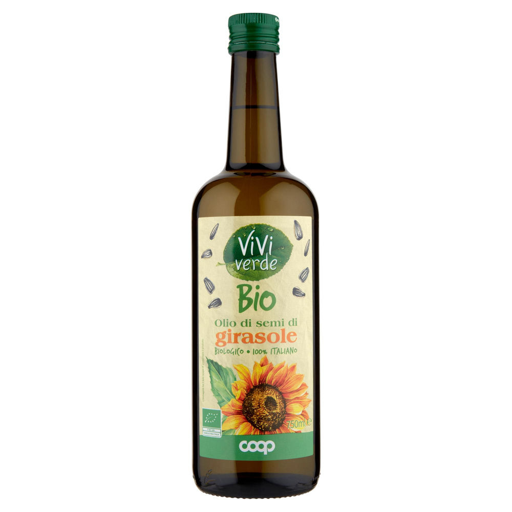 OLIO DI GIRASOLE BIO VIVIVERDE 100% ITALIANO COOP ML 750 - 6