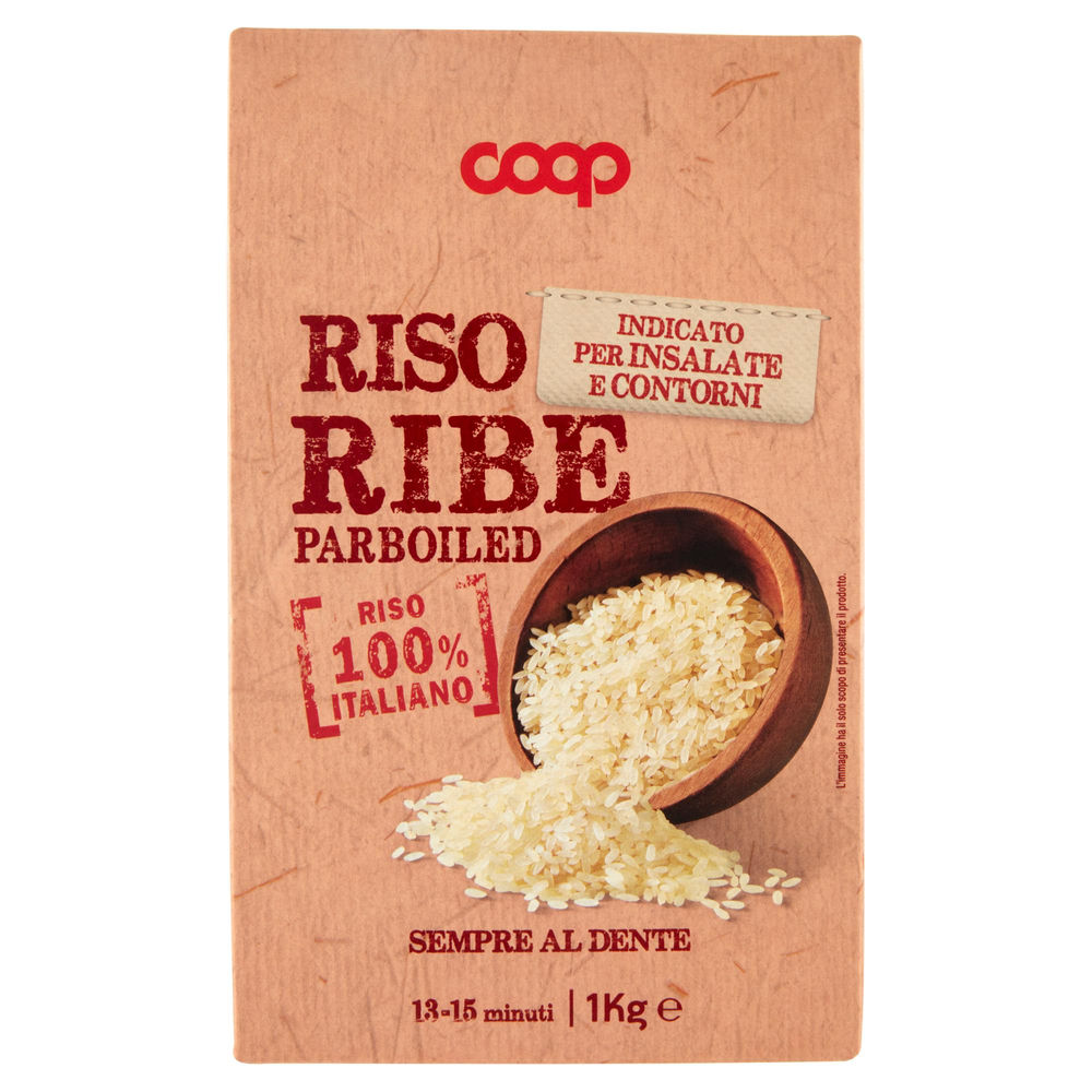 Riso ribe parboiled coop sottovuoto scatola kg.1