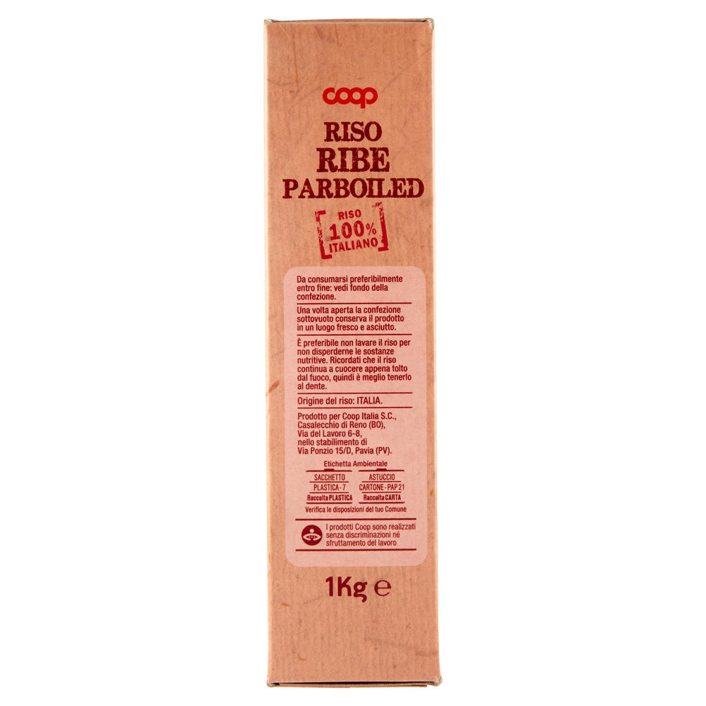 RISO RIBE PARBOILED COOP SOTTOVUOTO SCATOLA KG.1 - 5