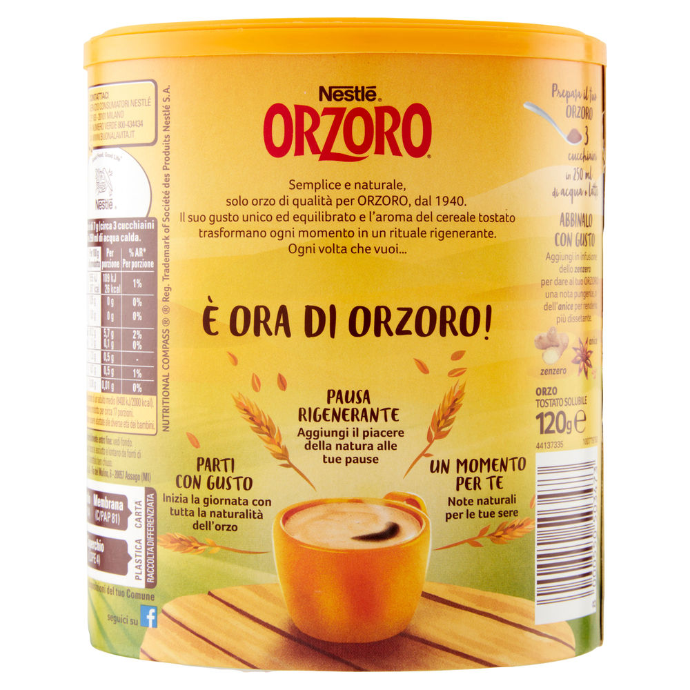 ORZORO NESTLE' SOLUBILE BARATTOLO G 120 - 1