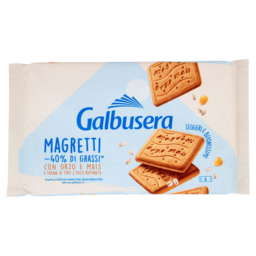 BISCOTTI FROLLINI MAGRETTI CON ORZO E MAIS GALBUSERA SCATOLA G.350 - 4