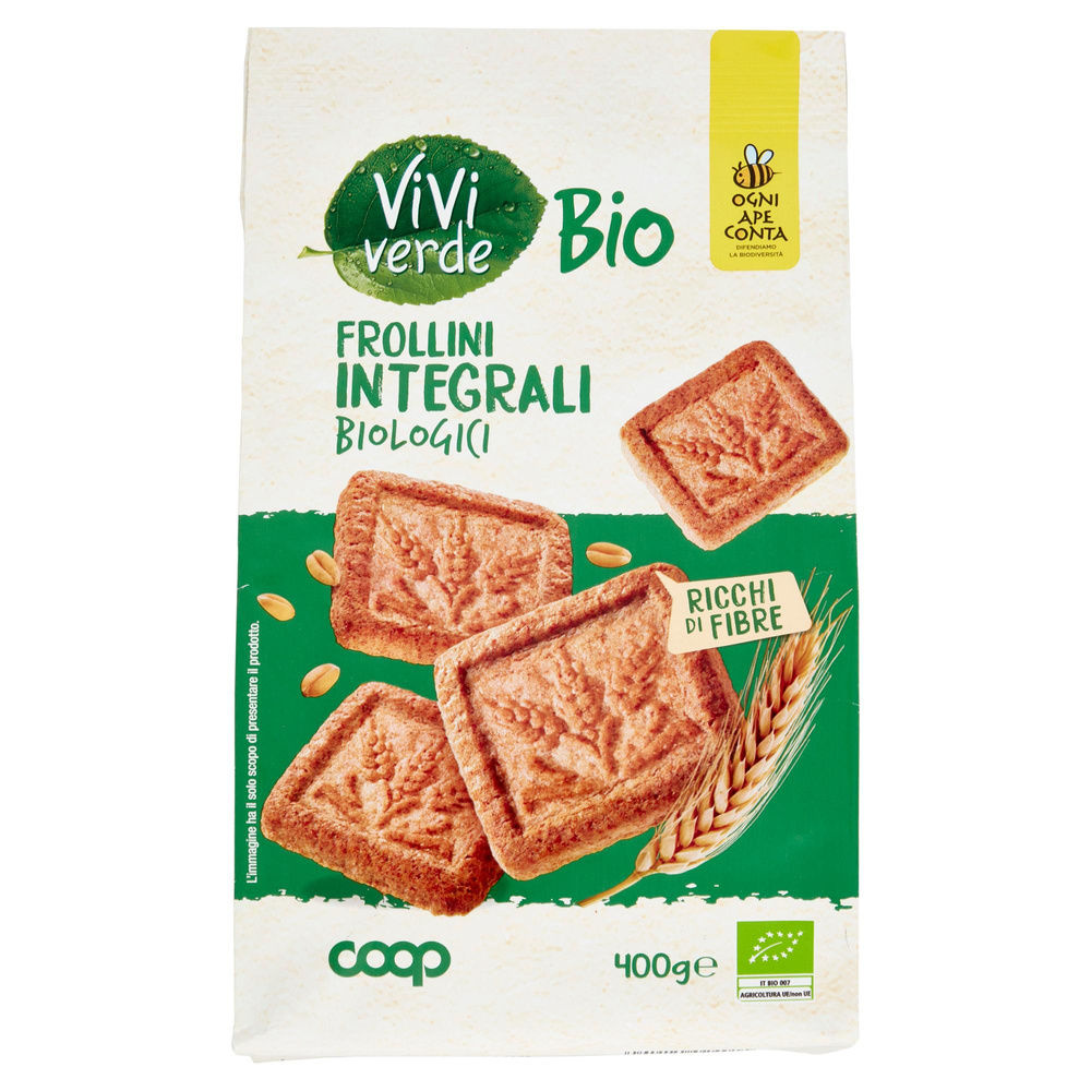 FROLLINI BIOLOGICI CON FARINA INTEGRALE COOP VIVI VERDE SACCHETTO G.400 - 4