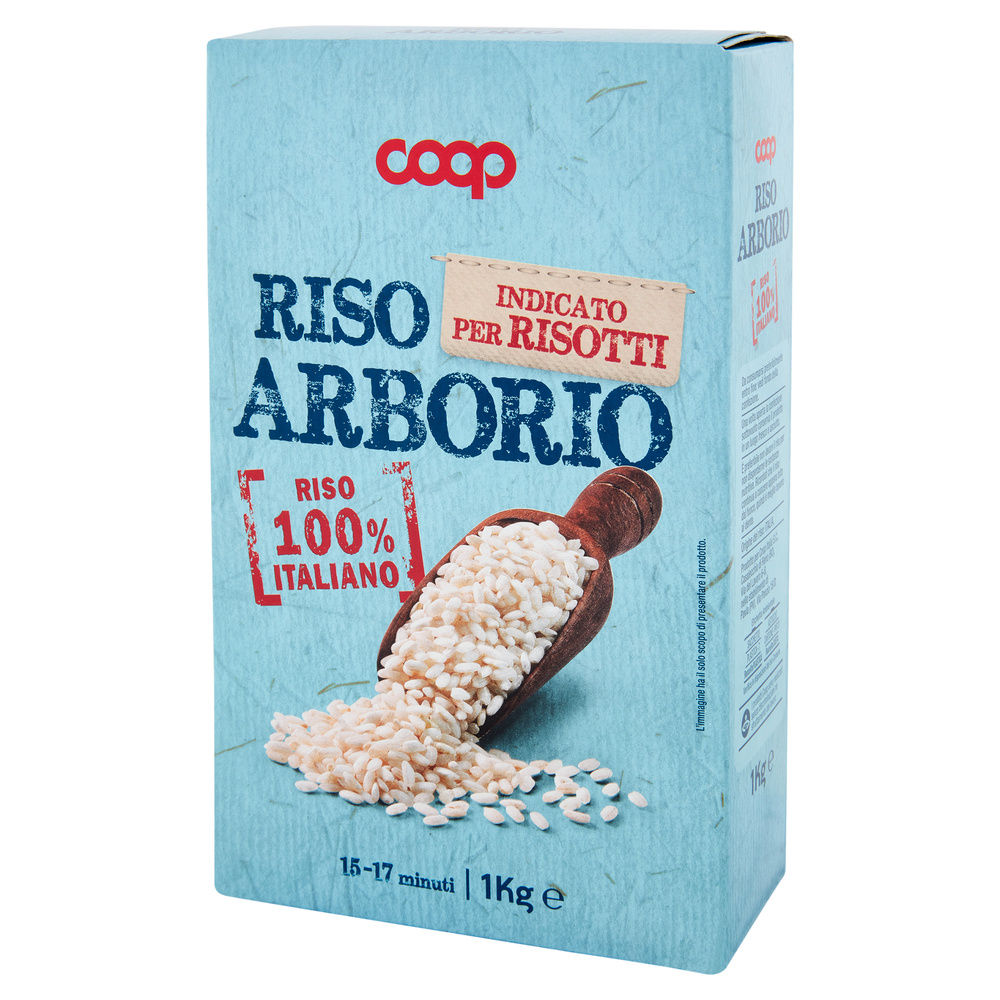 RISO ARBORIO COOP SCATOLA  SOTTOVUOTO KG.1 - 8