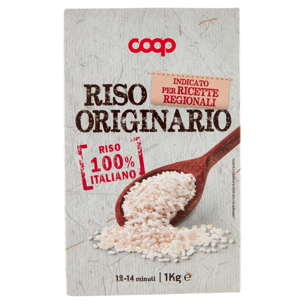 Riso coop originario sottovuoto scatola  kg.1