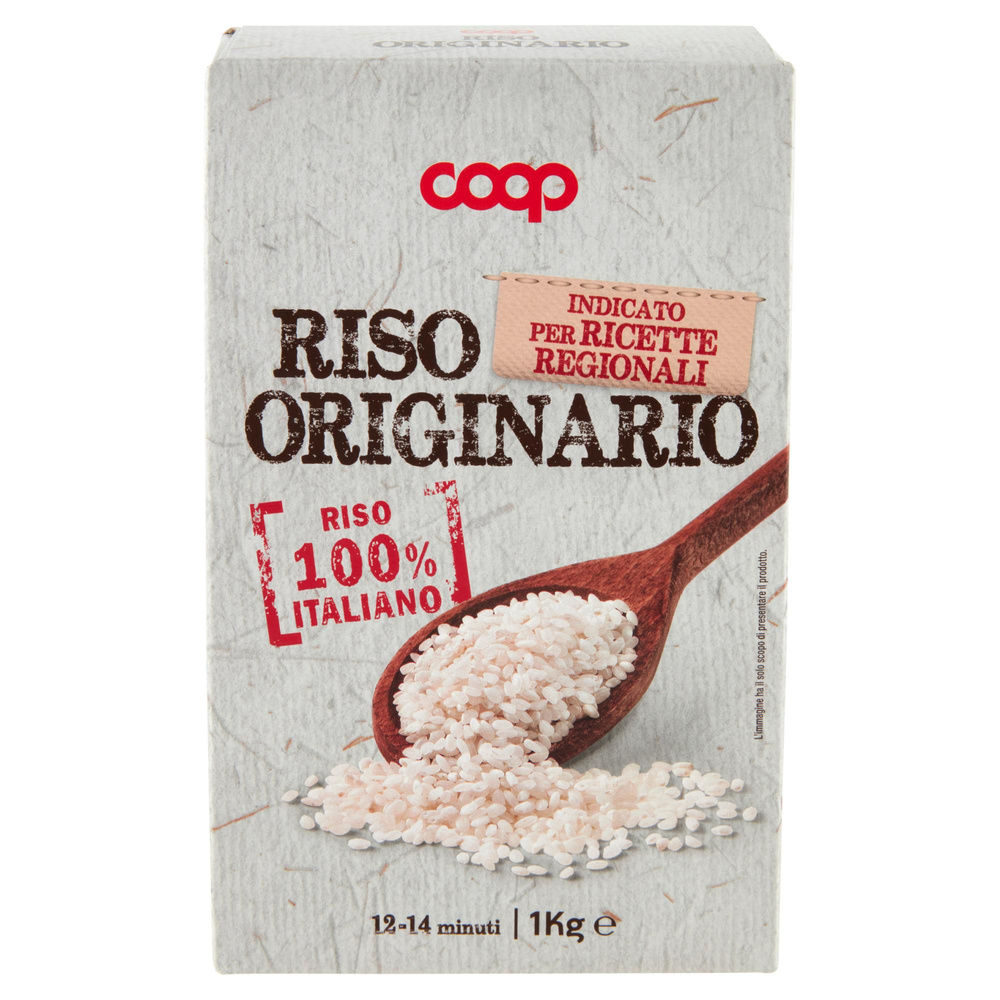 RISO COOP ORIGINARIO SOTTOVUOTO SCATOLA  KG.1 - 2