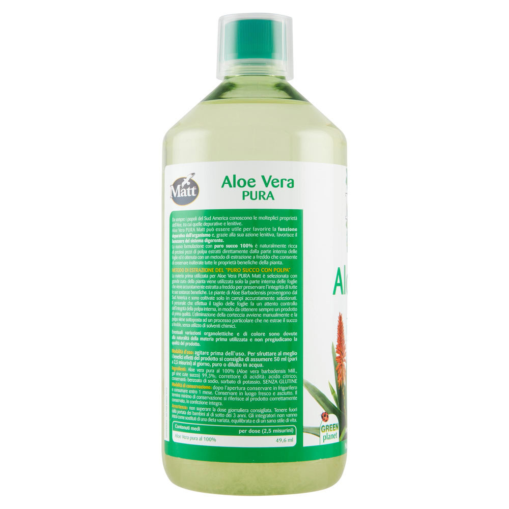 FITOSUCCO ALOE VERA ACTIV MATT&DIET BOTTIGLIA LT 1 - 6