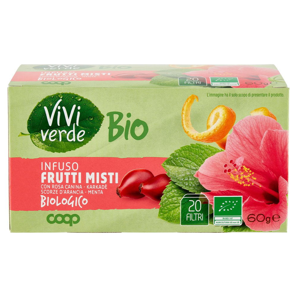 INFUSO FRUTTI MISTI BIO VIVI VERDE COOP 20 FILTRI SCATOLA G 60 - 3