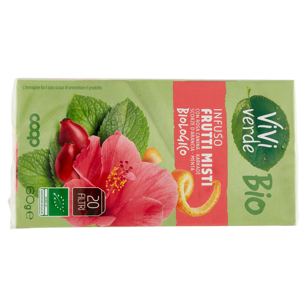 INFUSO FRUTTI MISTI BIO VIVI VERDE COOP 20 FILTRI SCATOLA G 60 - 1