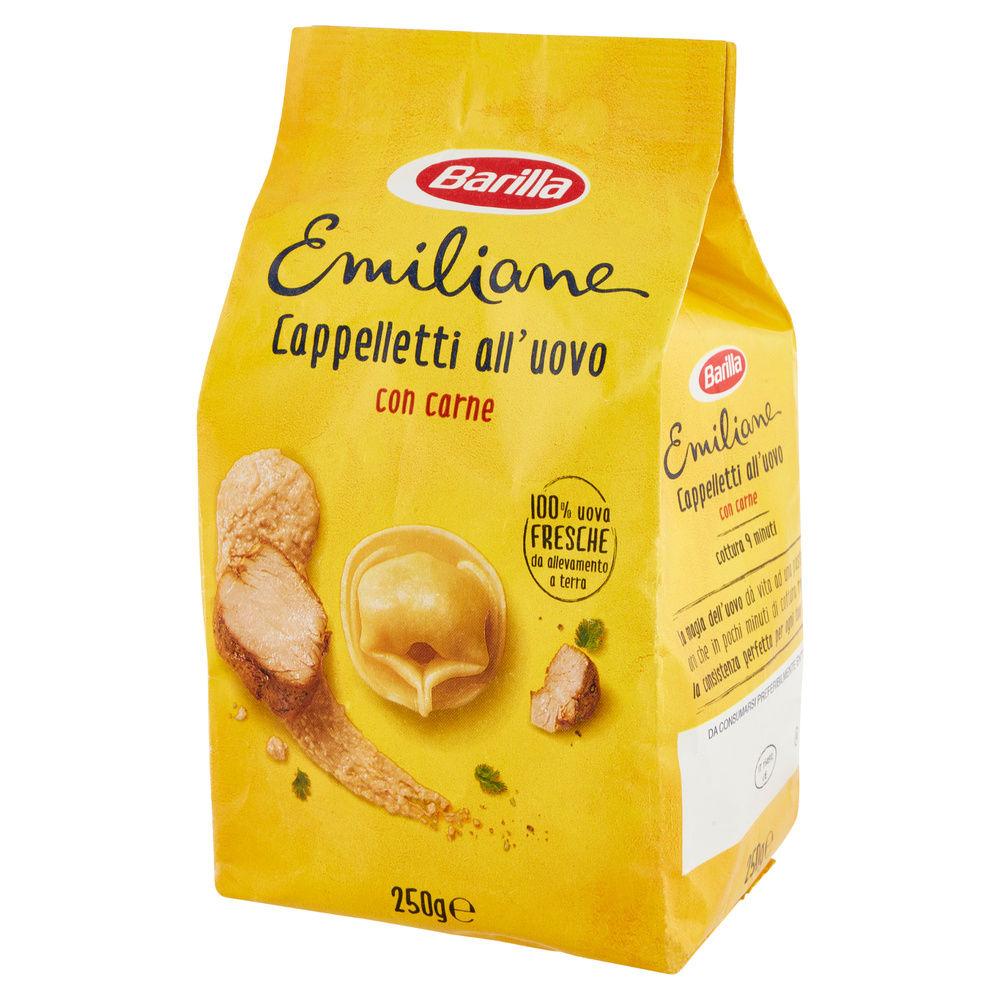 PASTA ALL'UOVO CAPPELLETTI  DI CARNE LE EMILIANE  BARILLA  BUSTA G.250 - 8