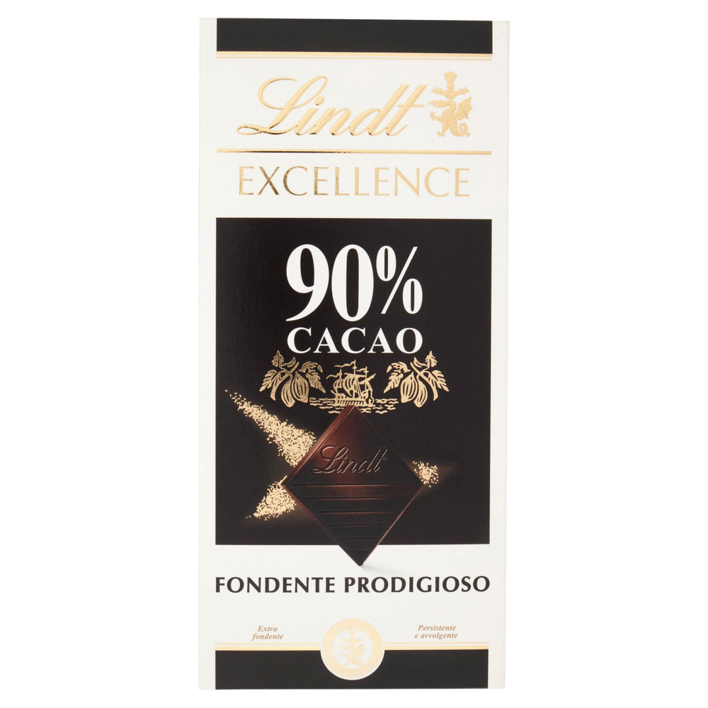 Tavoletta cioccolato lindt excellence 90% cacao incarto gr.100