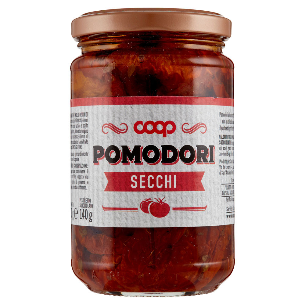 POMODORI SECCHI IN OLIO DI GIRASOLE COOP V.V.280G - 5