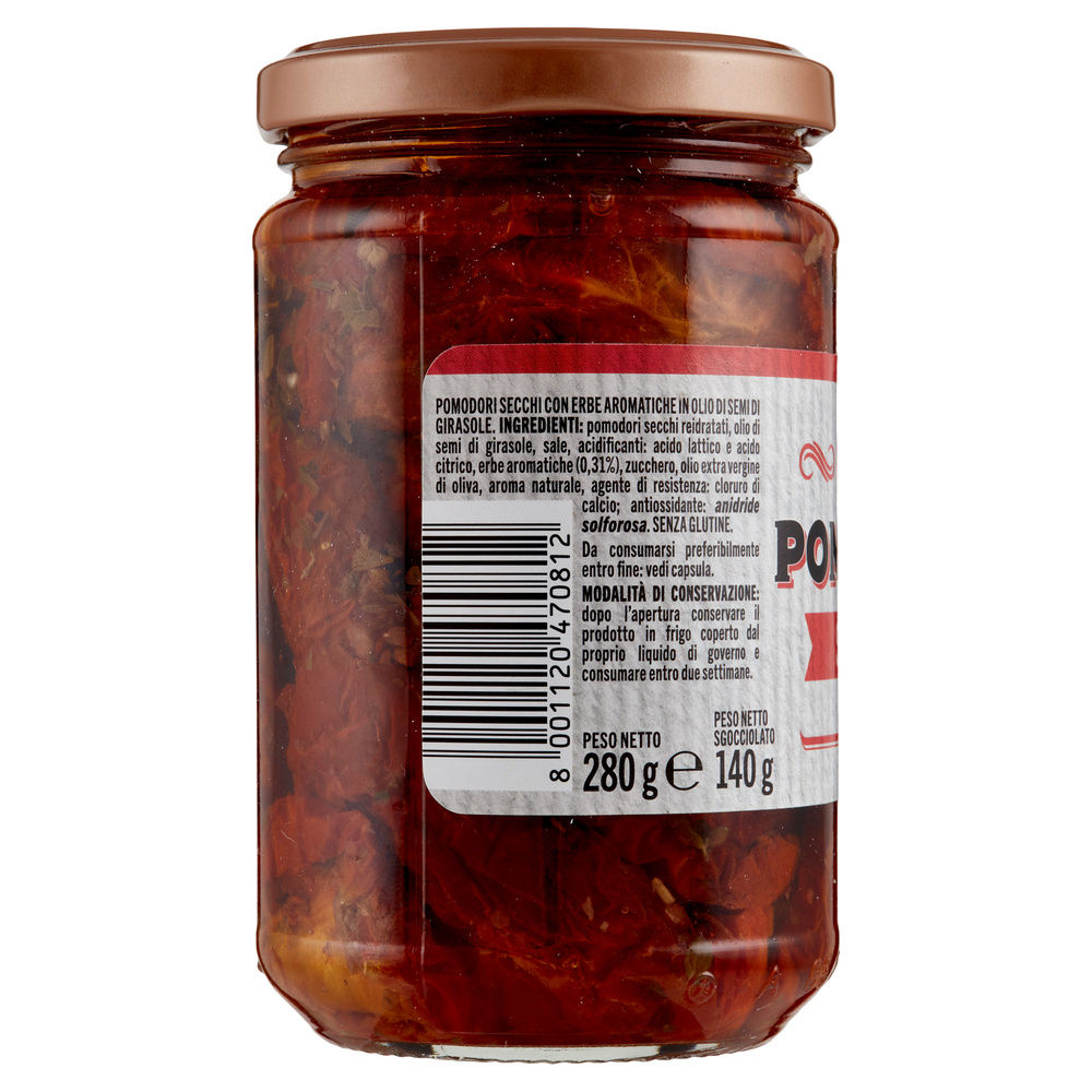 POMODORI SECCHI IN OLIO DI GIRASOLE COOP V.V.280G - 7